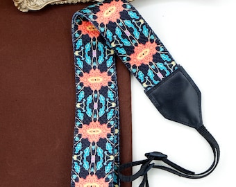 Correa floral para cámara, soporte personalizado para DSLR, hecho a mano en Londres