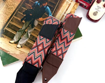 Personalised Bohem Handmade Guitar Strap, Adjustable Guitar Strap, Guitar Accessories, Guitar Replacement, Guitar Holder,  Replace Guitar