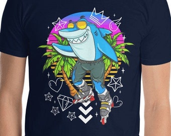 Koszulka z grafiką Radical Rollerblading Shark