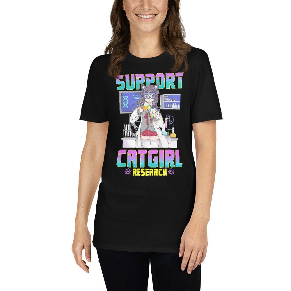 Support Catgirl Research - Anime Catgirl Meme Funny Shirt Magnet for Sale  by FloridaManCo