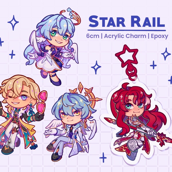 Honkai: Star Rail Charms | Argenti, Robin, Sunday, Aventurine [PREORDER]