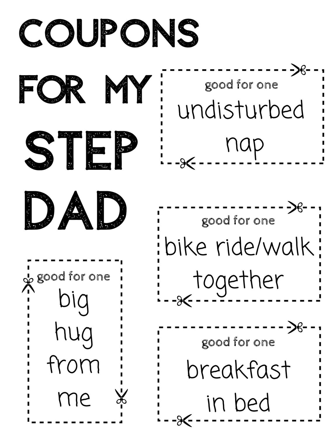 All About My Step Dad Father's Day Printable Book DIY Etsy