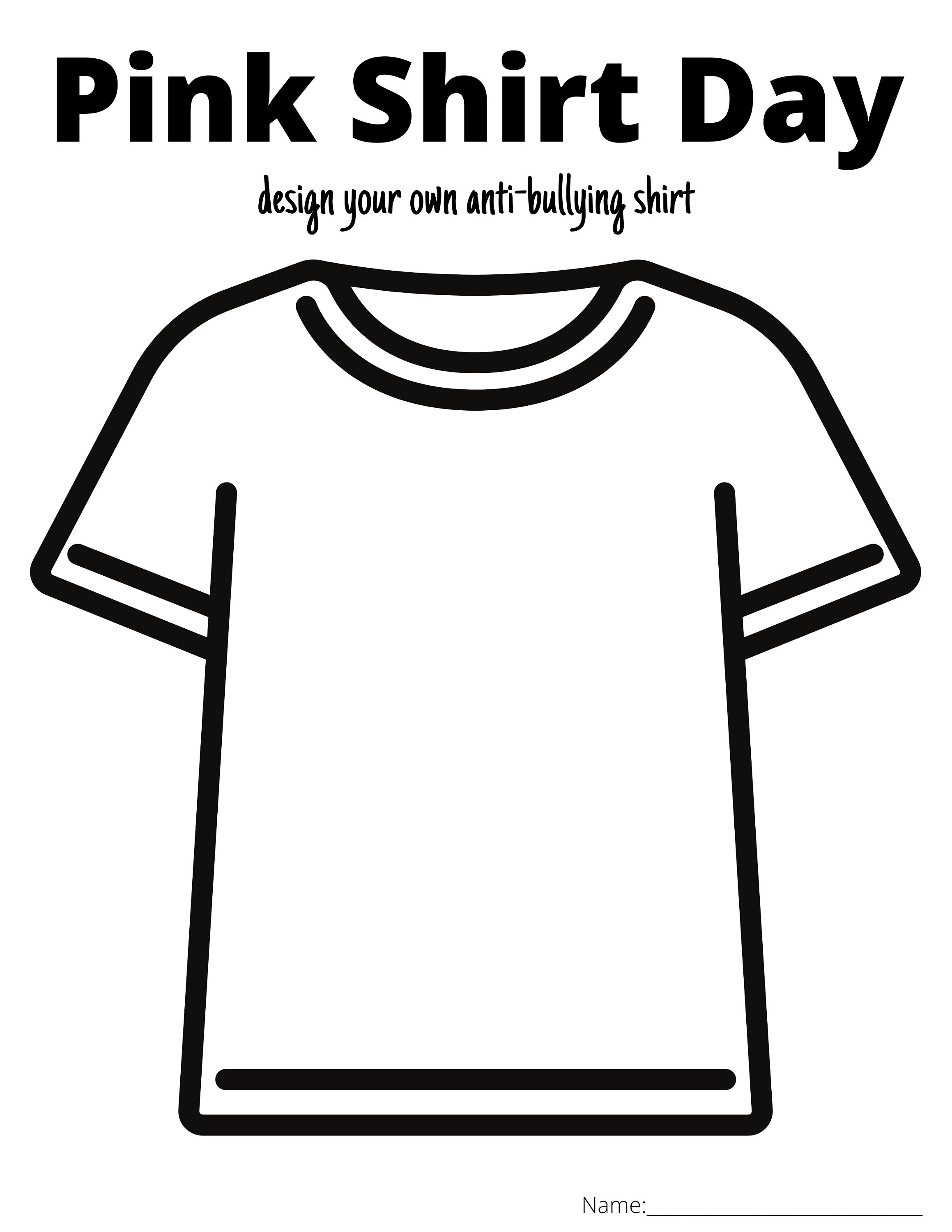 Pink Shirt Day Printable Activities, Antibullying, Being A Good Friend