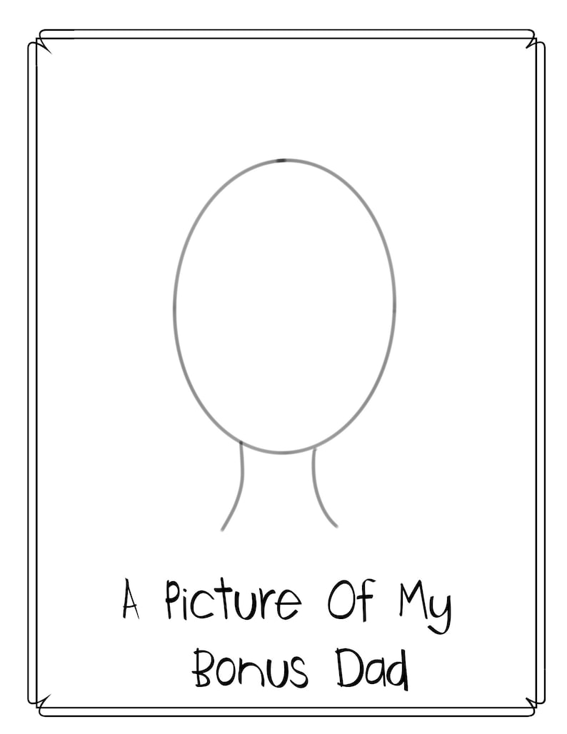 Bonus Dad Father's Day Printable Book - DIY Gift - Grandpa - Fill in ...