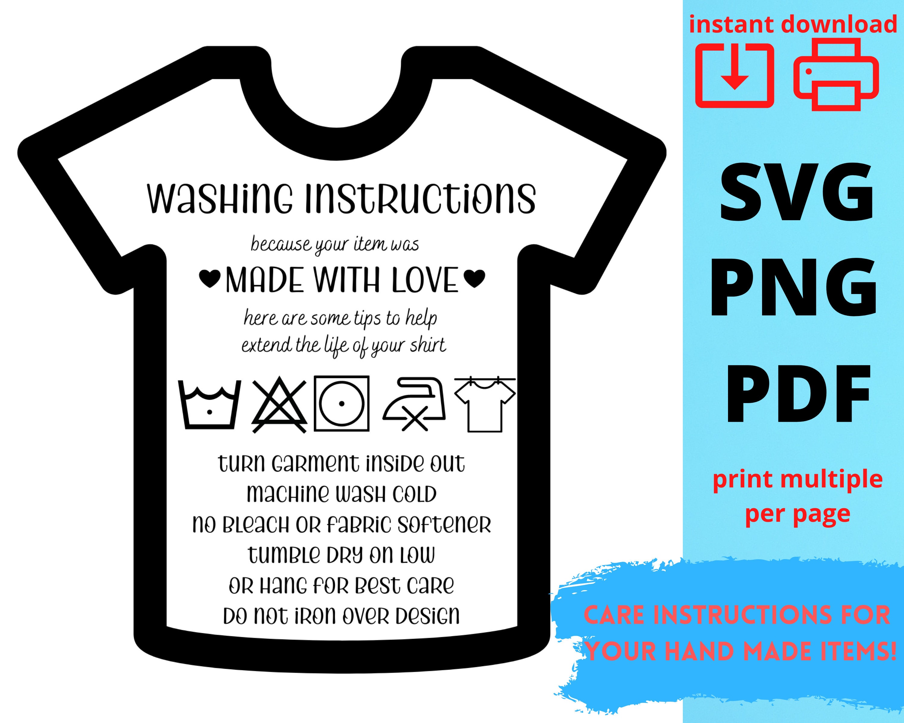 washing-instructions-svg-t-shirt-care-cards-how-to-care-etsy