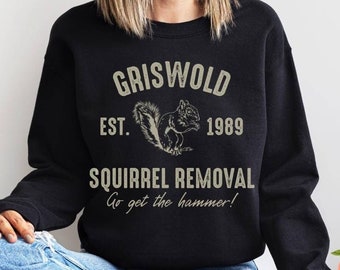 Griswold Squirrel Removal sweatshirt, Christmas Vacation family clark cousin eddie funny matching tees, national lampoons shitters full