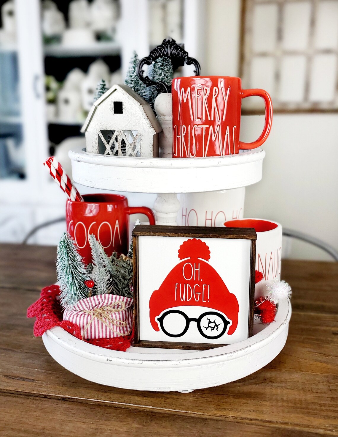 Oh Fudge Sign A Christmas Story Leg Lamp Coffee Bar Decor - Etsy