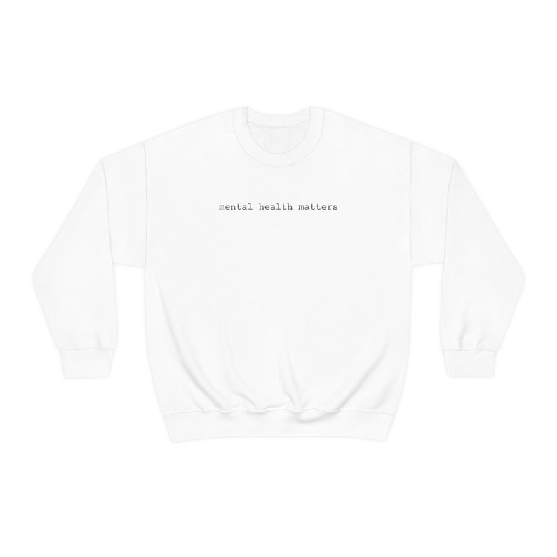 Mental Health Matters sweatshirt, Anxiety state of mind since birth, anti social club staying home awareness introvert overthinker comfy top Bild 6