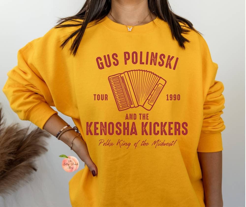 Gus Polinski Kenosha Kickers polka king crewneck sweatshirt