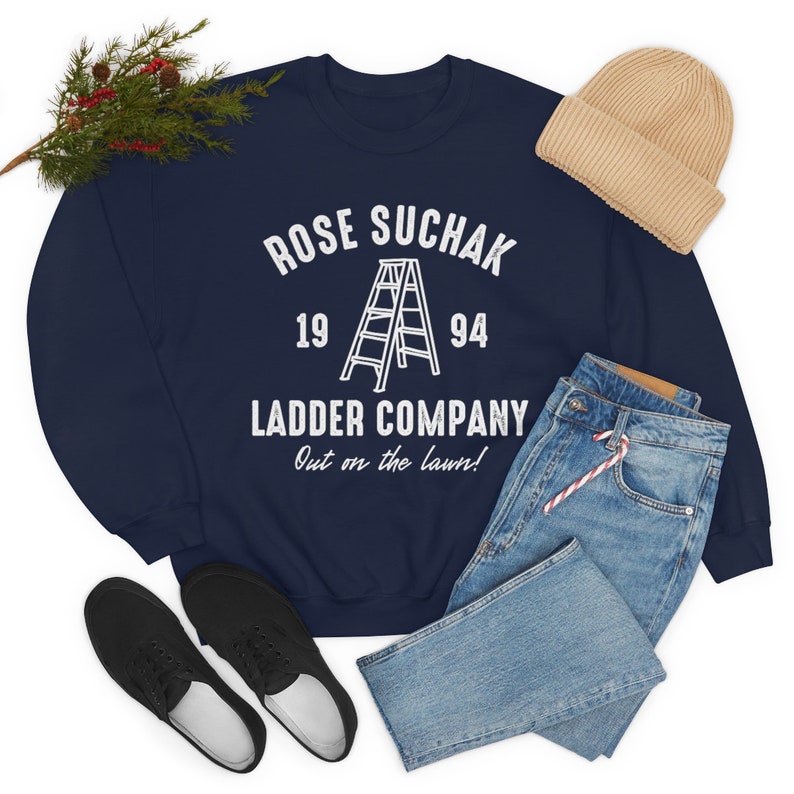 Rose Suchak Ladder Company sweatshirt, The Santa Clause Tim Allen Christmas movie matching funny family crewneck tops, Judy hot cocoa Bild 7