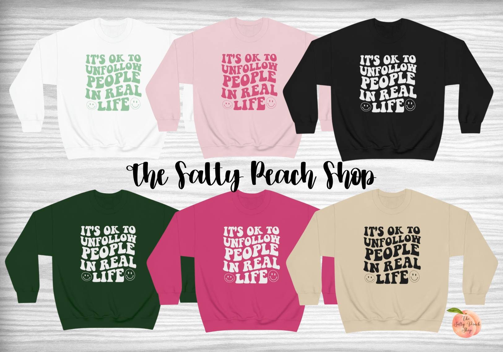 Pink unfollow sweatshirt hotsell