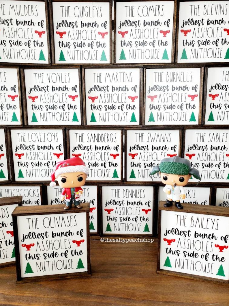 PERSONALIZED Jolliest Bunch of Sign Christmas Vacation  Etsy