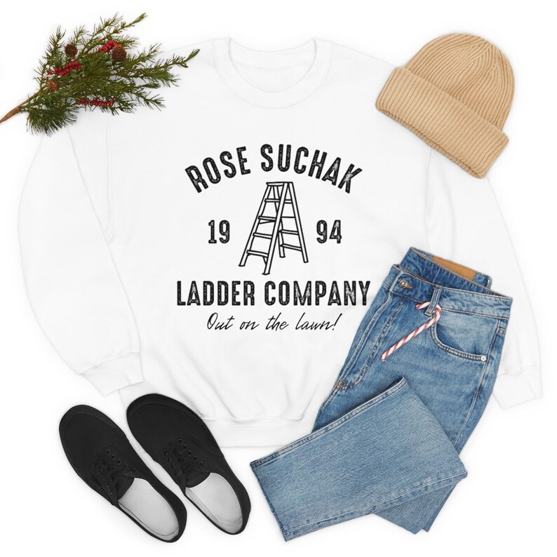 Rose Suchak Ladder Company sweatshirt, The Santa Clause Tim Allen Christmas movie matching funny family crewneck tops, Judy hot cocoa Bild 8