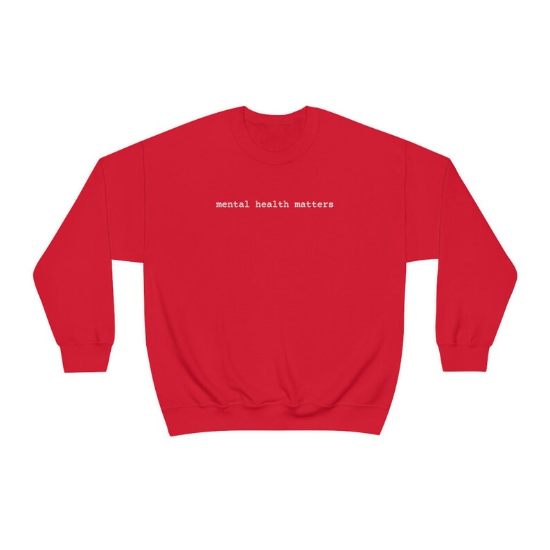 Mental Health Matters sweatshirt, Anxiety state of mind since birth, anti social club staying home awareness introvert overthinker comfy top Bild 10
