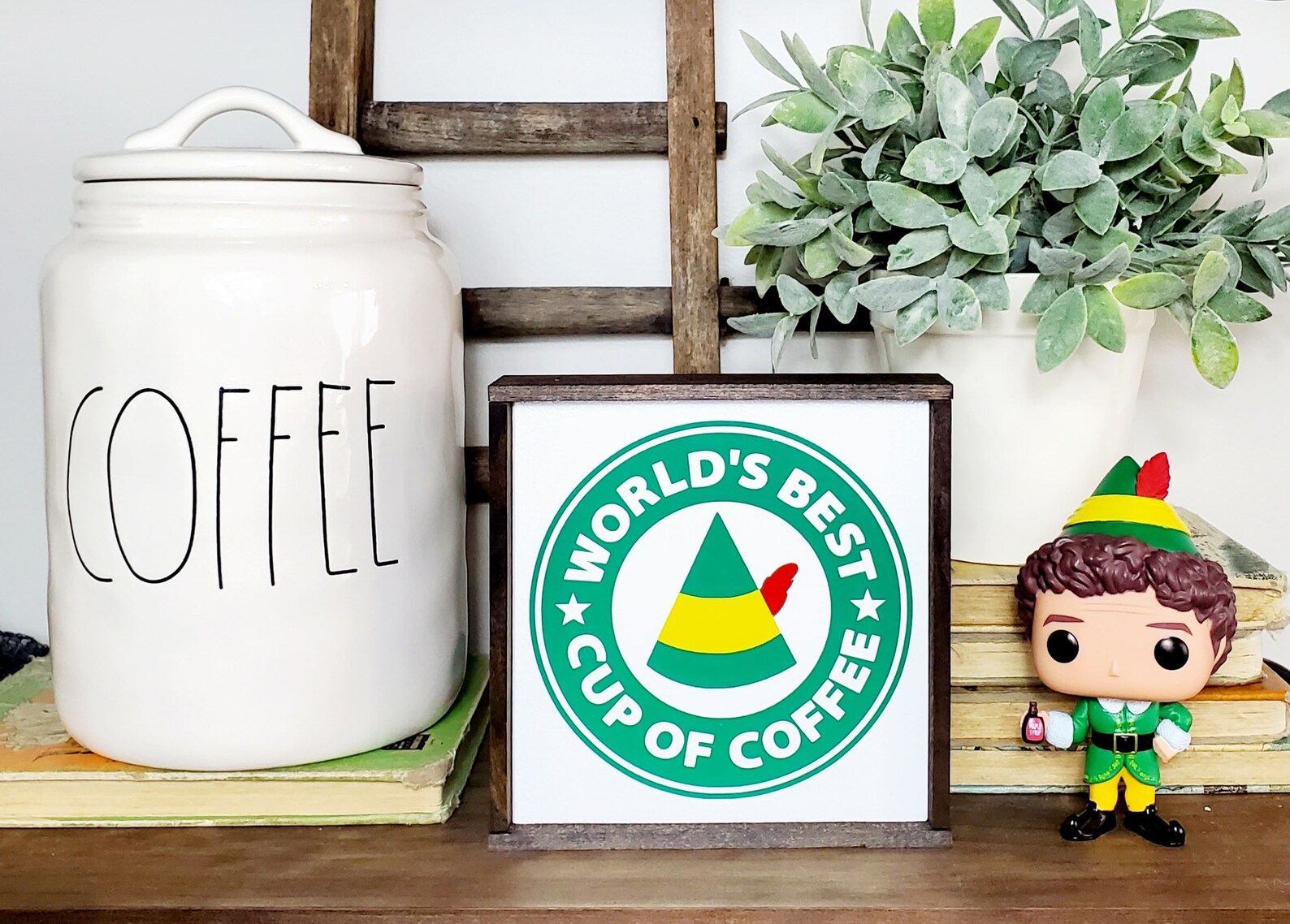 World's Best Cup of Coffee Starbucks Sign Buddy the Elf Etsy