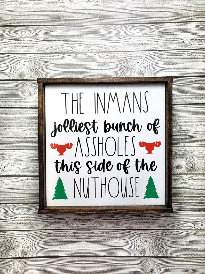 PERSONALIZED Jolliest Bunch of Sign Christmas Vacation  Etsy