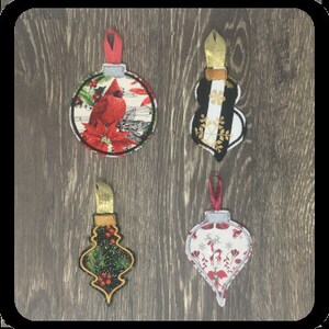 Conjunto de adornos en blanco 1