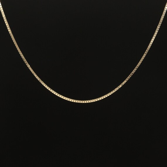 10k Box Chain Necklace