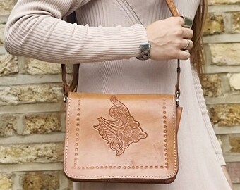 ビンテージの牛レザー刺繍ハンドバッグ 9050] アンカー リトルト・フィオレンティーノ刺繍糸 12番 45g