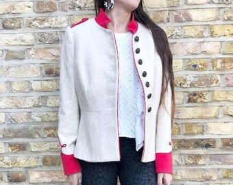Nude Wool Coat 90s - Etsy
