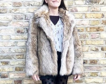 Vegan Fur Coat | Etsy