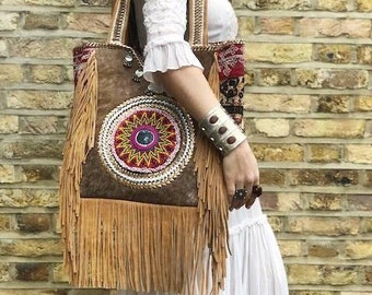 French Tote with Boho Fringe