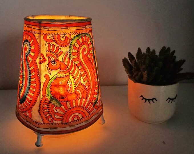 Boho Hanging Lamp Gypsy Fabric Lantern Ceiling Lamp | Etsy