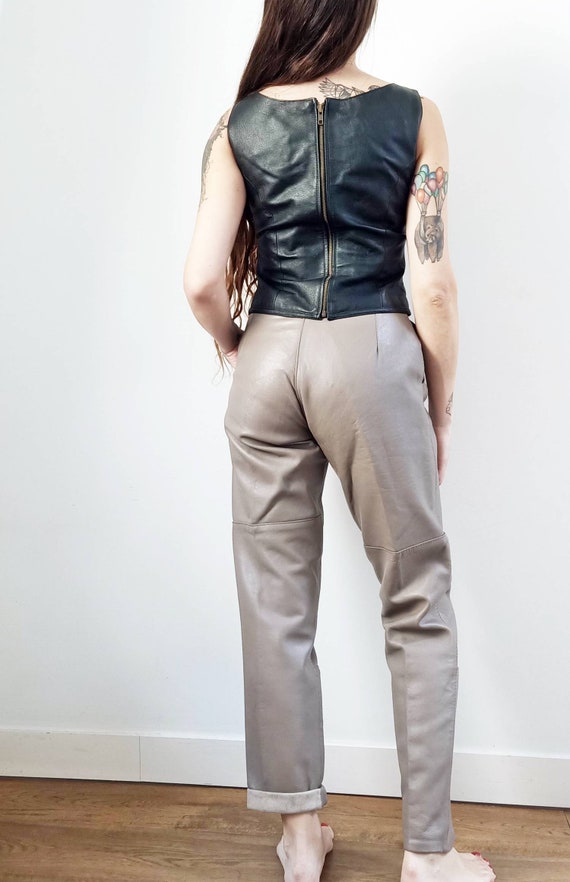 Female leather deals trousers