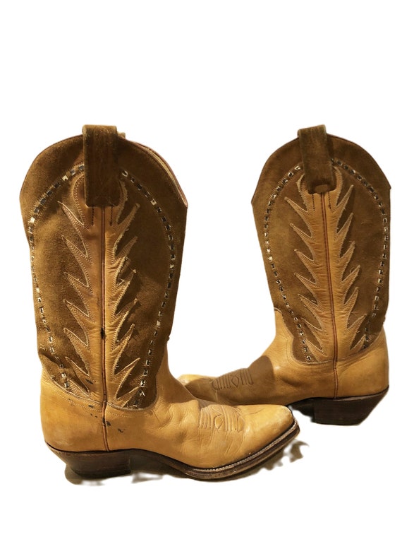 Children COWBOY LEATHER BOOTS Size 36, Girls West… - image 2