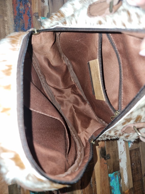 Bolso de piel de girasol hecho a mano, bolso bandolera de piel de