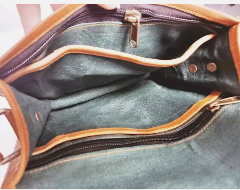 Small LEATHER SADDLE BAG Tan Brown Handmade Hippie Handbag Ethnic Leather Bag Boho Vintage Satchel Bronze Buckle Leather Bag