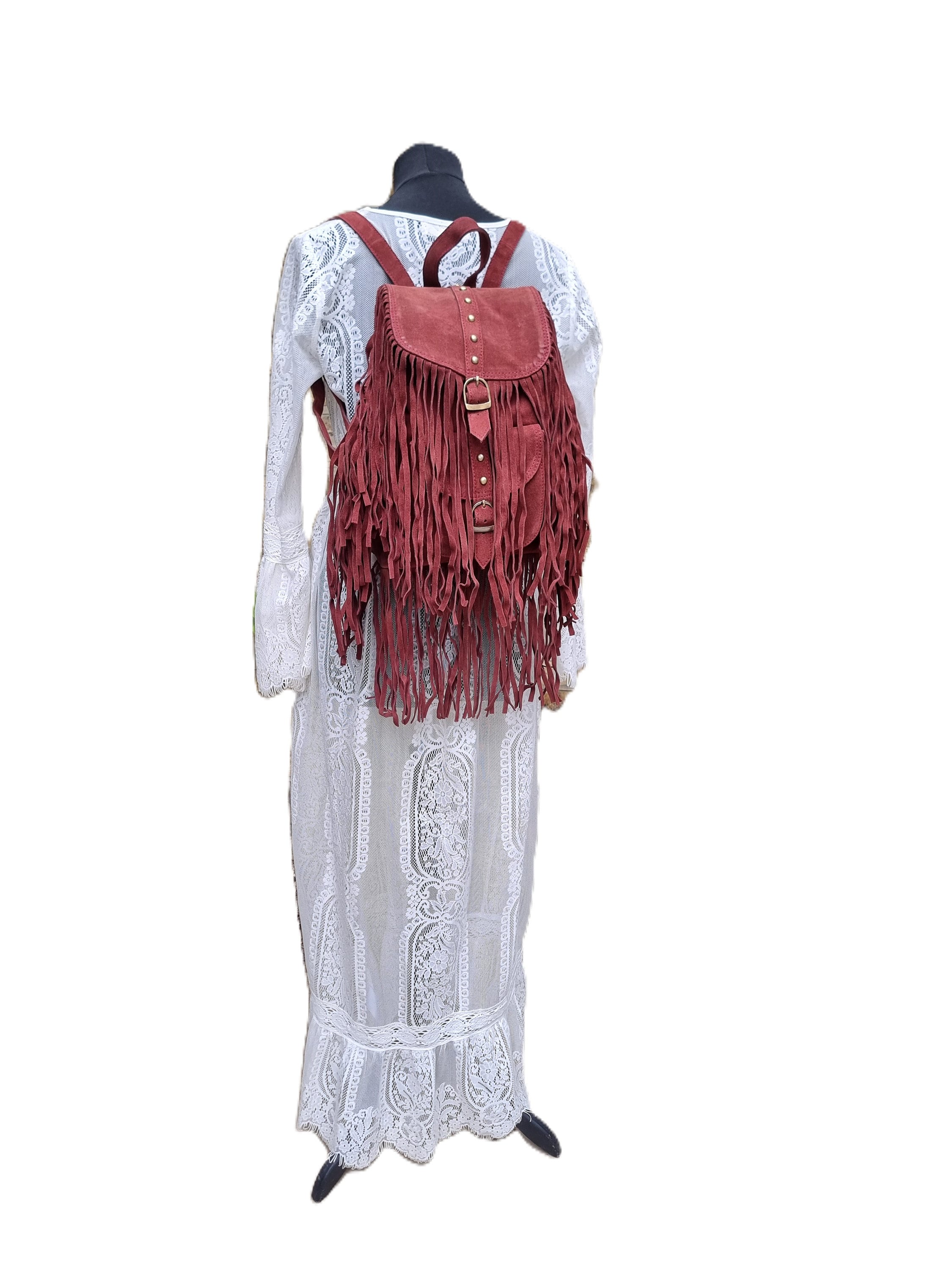 【SATIIIZ】Flan Fringe Vintage Backpack SATIIIZ】Flan Fringe Vintage Backpack (SATiiiZ/バックパック