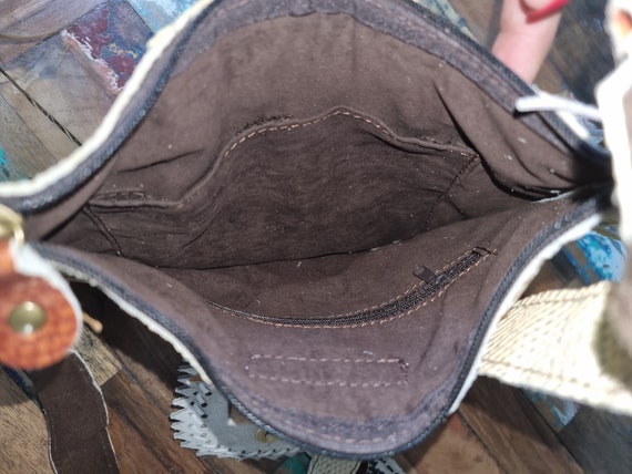 Boho TASSEL LEATHER BAG, Vintage Western Fringe Purse, Unique  