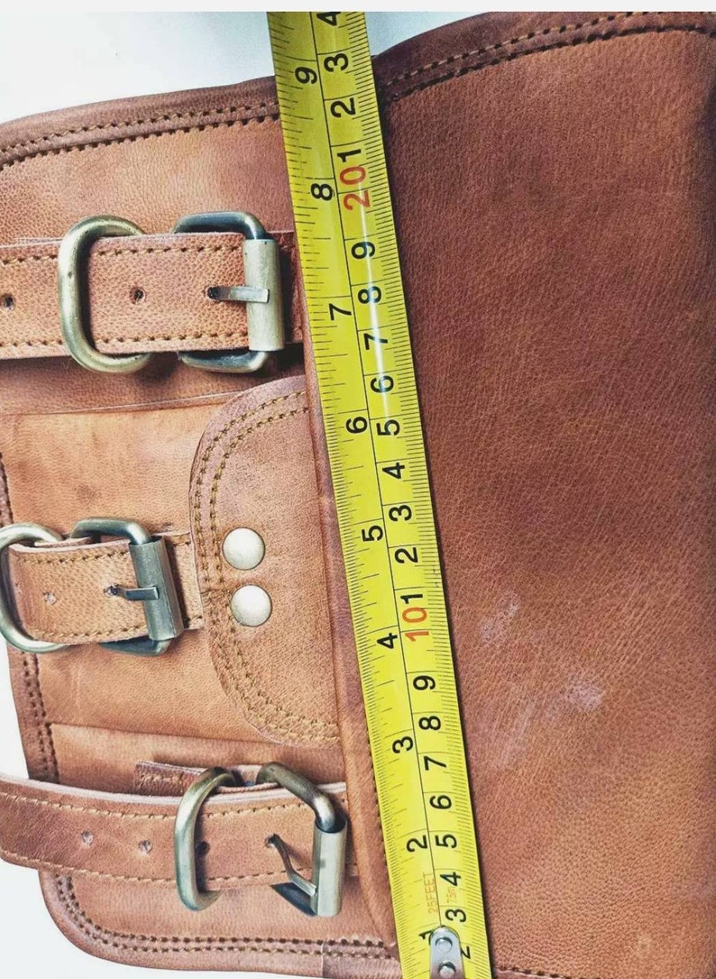 Small LEATHER SADDLE BAG Tan Brown Handmade Hippie Handbag Ethnic Leather Bag Boho Vintage Satchel Bronze Buckle Leather Bag