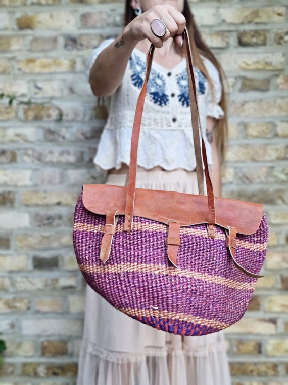 Sisal bucket bag deals