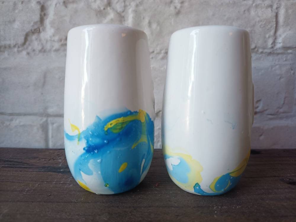 Salt & Pepper Shakers Kitchen & Dining Colorful Face Salt and Pepper