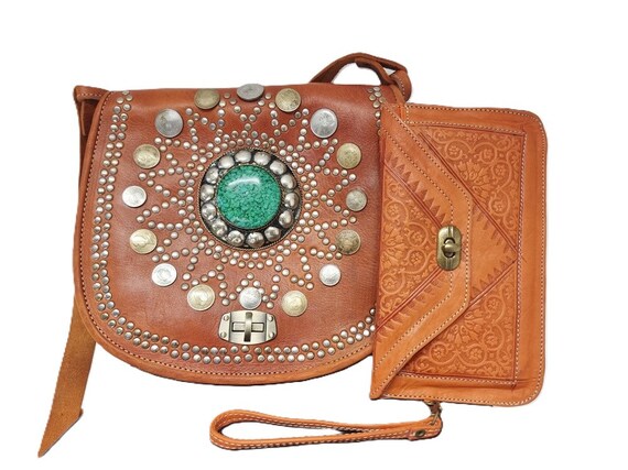 Bohemian leather handbags sale
