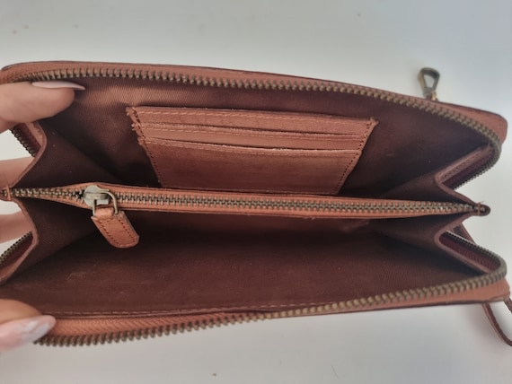 Portefeuille Court Femme AIFILLE En Cuir Souple - 6 Emplacements Cartes, Porte-Monnaie ZIP - Compact - Orange