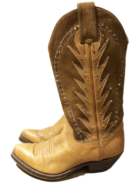 Children COWBOY LEATHER BOOTS Size 36, Girls West… - image 10
