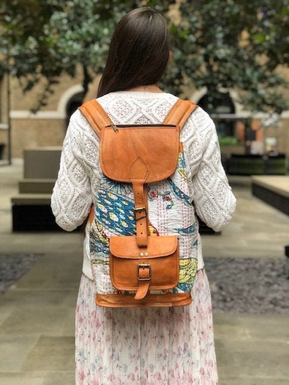 Mochila boho bolso de viaje mochila de cuero - España