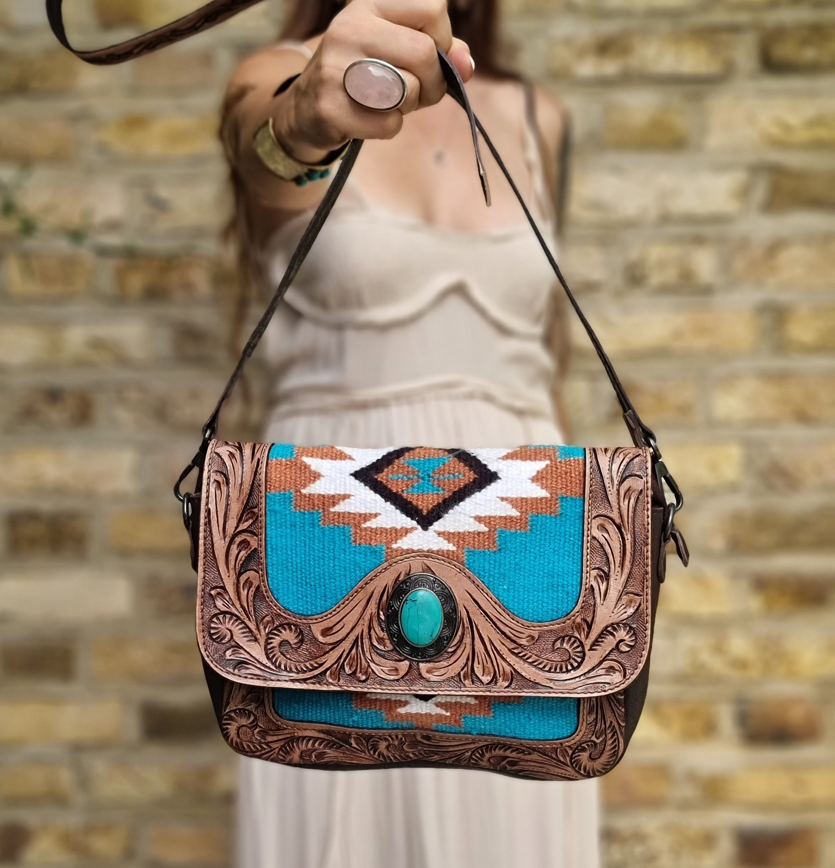 Old carpet shop bag