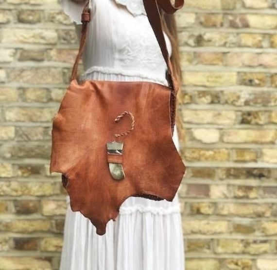 Bohemian Style Leather Crossbody Bag