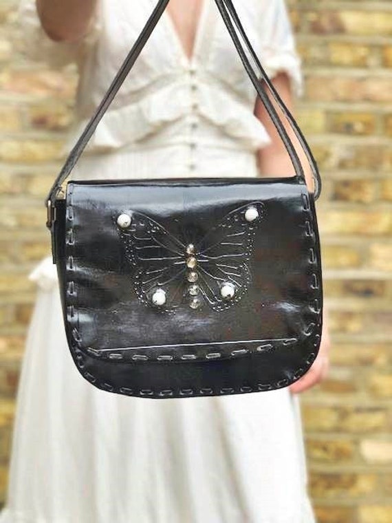 Butterfly Print Handbag Women Trendy Zipper Shoulder Purse - Temu