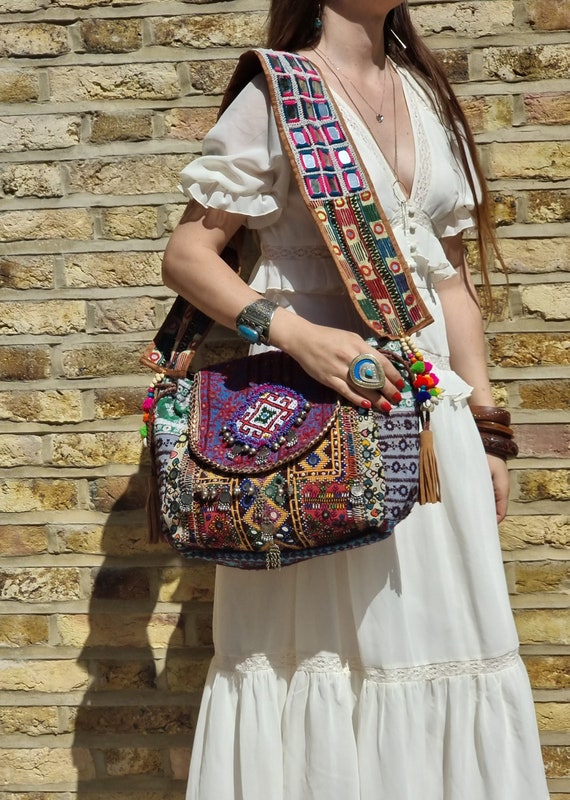 Buy Banjara Pompom Hand Bags Boho Bags Gypsy Bag Vintage Bags Online in  India  Etsy