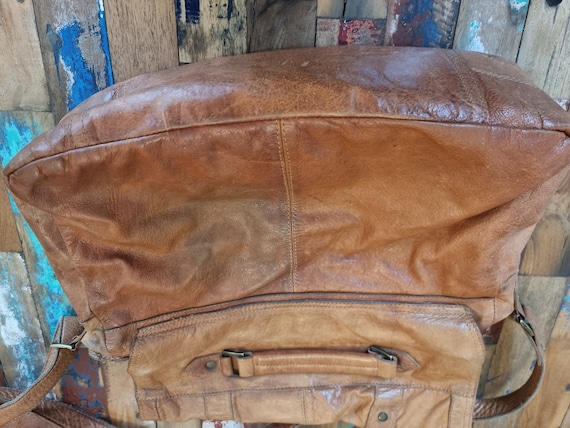 Y2K Women Leather Bag Tan Brown, Large Boho Purse, Minimalist Women Purse, Handmade Genuine Leather Tote
