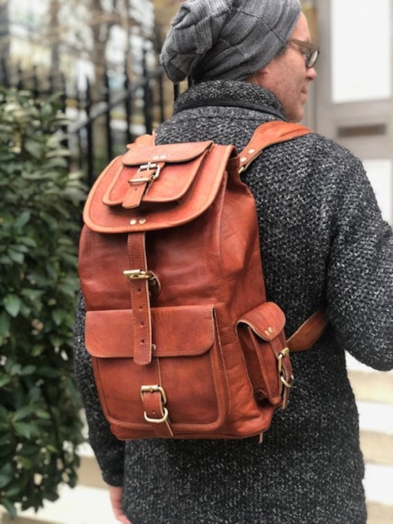 Sac à Dos de Voyage en Cuir pour Homme