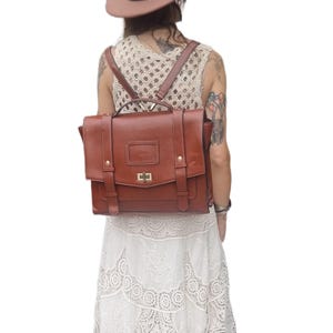Grande sacoche en cuir bohème, sac à dos porte-documents de l'an 2000, sac messager en similicuir, sacoche à bandoulière rétro unisexe, sacoche pour ordinateur portable de travail scolaire végétalien