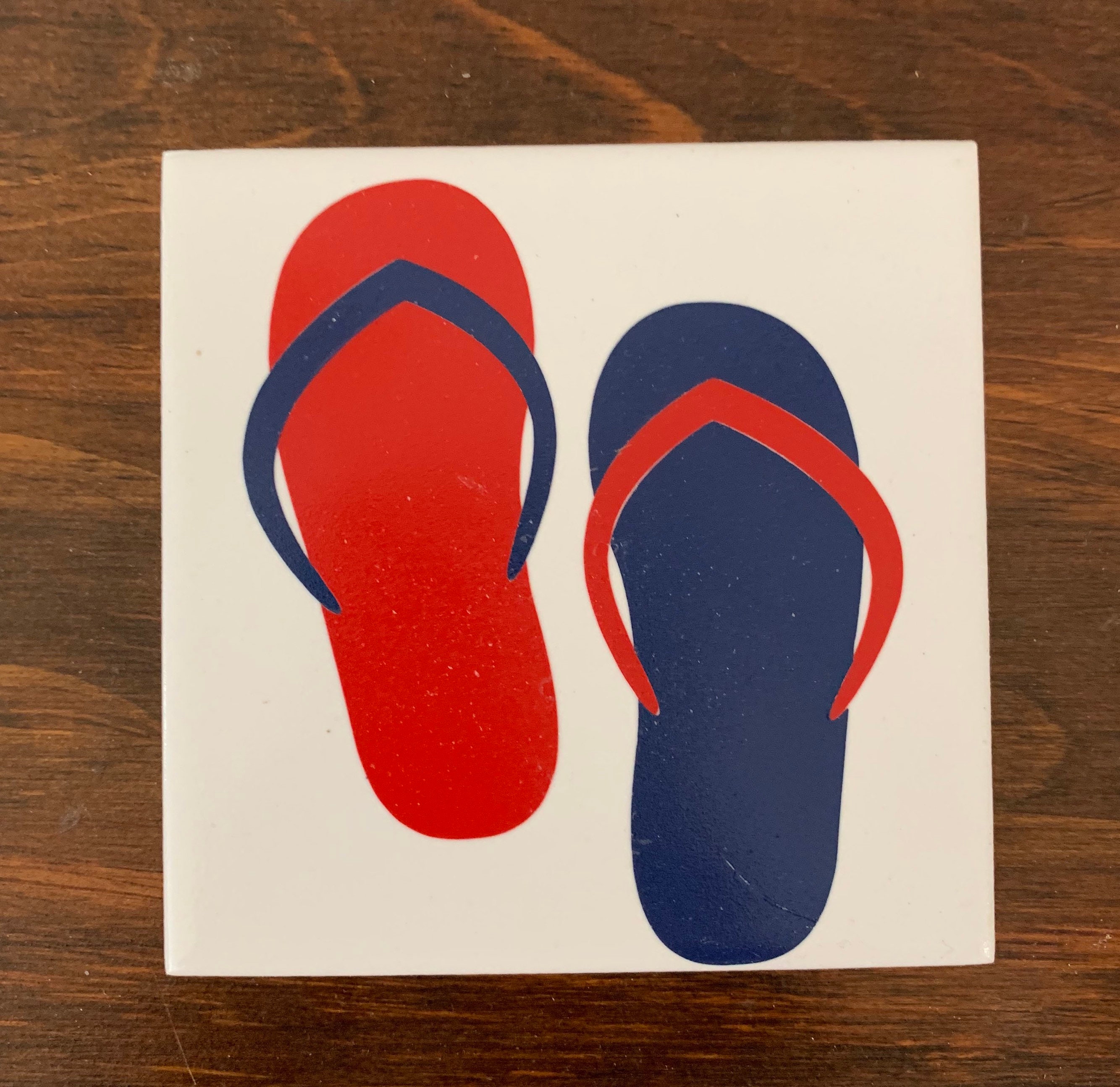 Flip Flop Coaster Set, Coaster Holder, Flip Flops, Summertime, Coasters