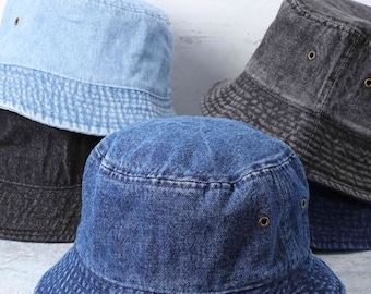 Denim Bucket Hat - Etsy