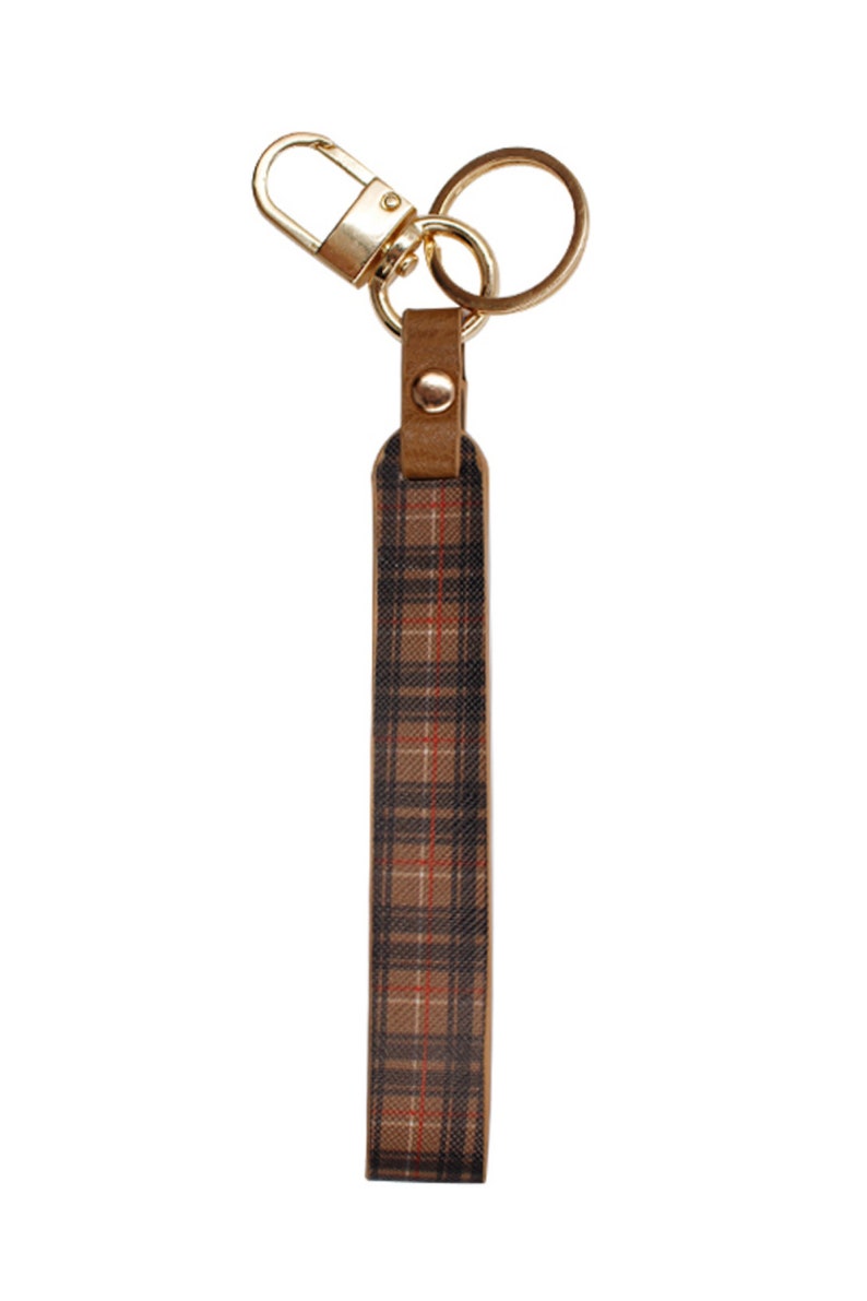 Lanyard Keyrings Pattern Wristlet Key Holder Plaid Pattern Print Lanyards Wristlet Keychain Perfect Gifts for Christmas